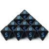 Набор игральных костей DND 10 шт. Многогранные игральные кости D8 для ролевых игр DND Dados Rpg Magic Gathering, настольных ролевых игр