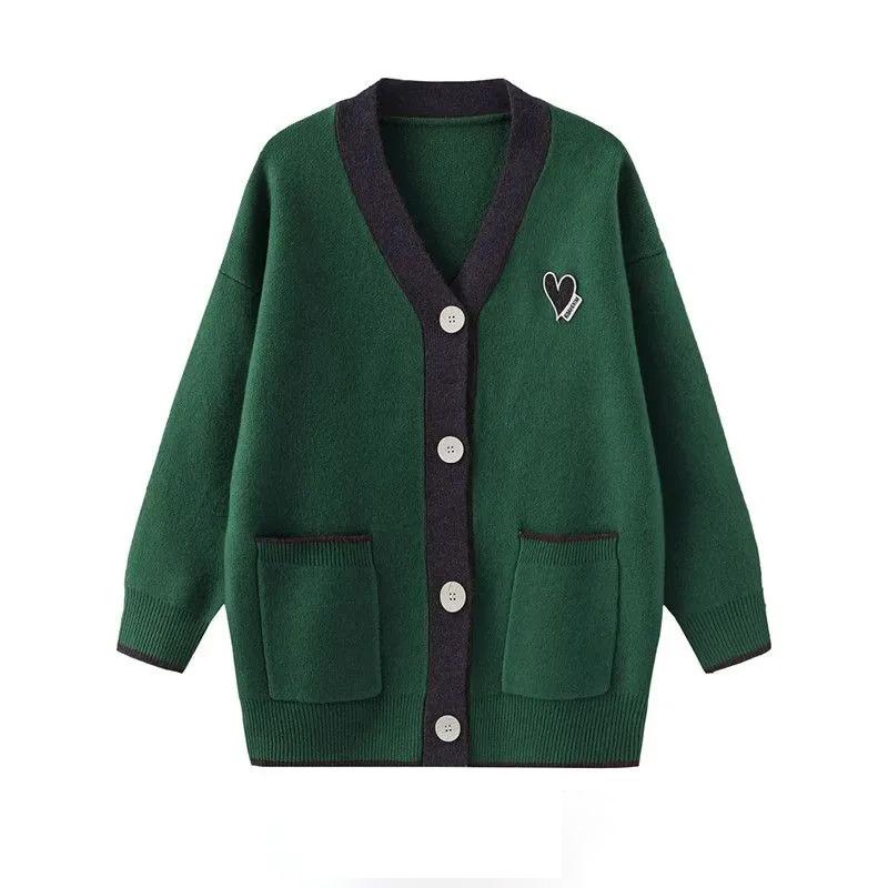 Вязаная куртка-кардиган, женская осенне-зимняя утолщенная теплая повседневная эластичная куртка-свитер, универсальная повседневная удобная куртка