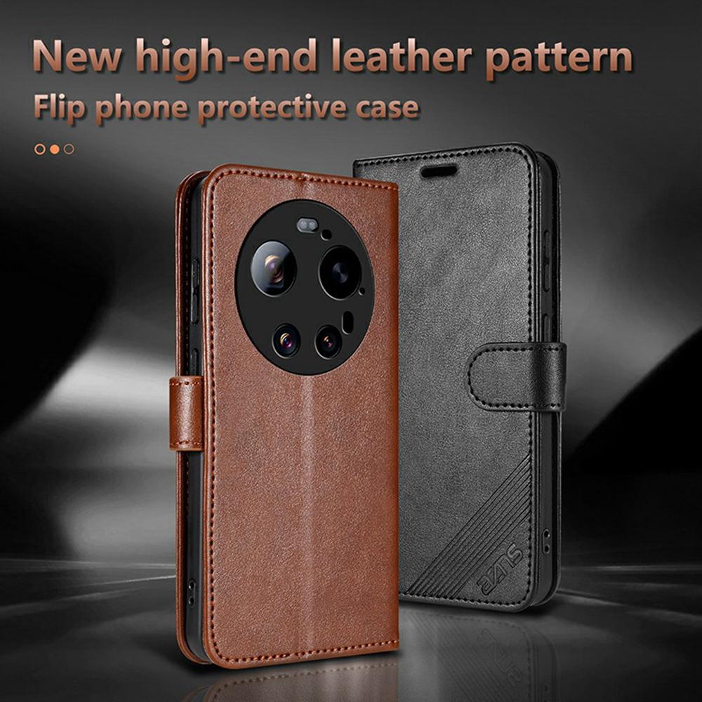 AZNS Для Xiaomi 17 Ultra 5G Чехол Антицарапина Кожа PU Подставка Кошелек Чехол для Телефона