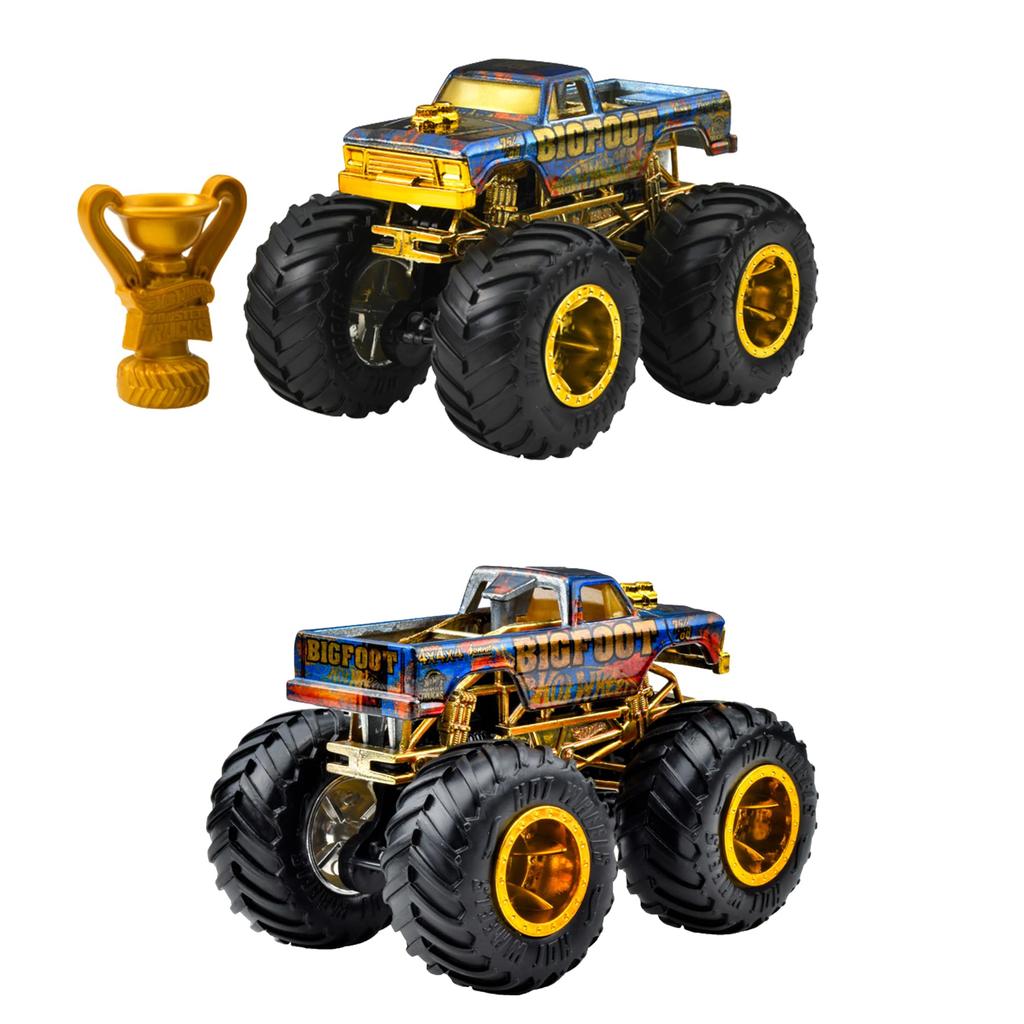 Hot Wheels Monster Truck Trophy Champion Assorted Vehicle Ages Toys, 6-Car Box, 3+, Multi-Purpose, 986B-JDV96
