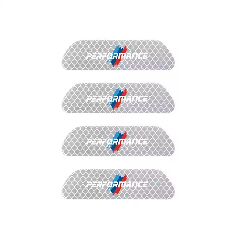 4Pcs Car Door Sticker Safety Warning Reflective Mark For BMW G80 G06 G07 G42 G14 G15 G16 F82 X1 X3 X5 X7 M1 M2 M3 M4 M5 M6 M7 YL6