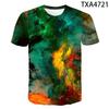 3D футболка Galaxy Colorful Clouds футболка для мужчин, женщин, детей, облако крутая футболка с принтом звездного неба, топы, футболки, одежда для мальчиков и девочек