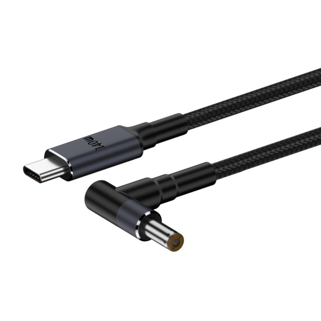 140 Вт PD USB Type C штекер постоянного тока 5,5x2,5 мм/5,5x2,1 мм/4,5x3,0 мм/6,0x3,7 мм/7,4x5,0 мм кабель для зарядки ноутбука