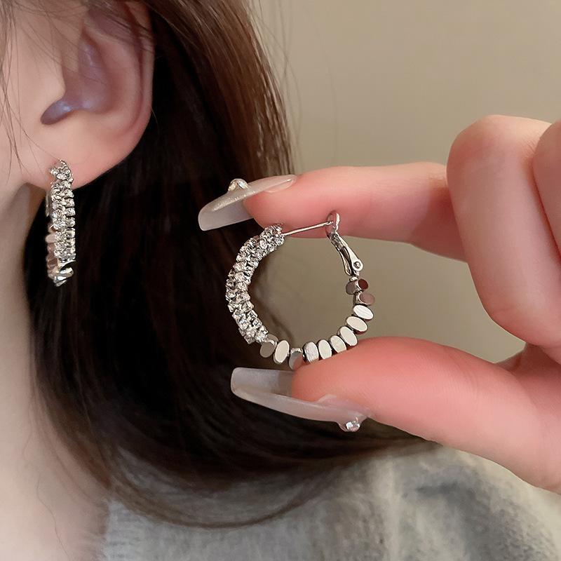 GemChic женские серьги, крутые серьги-гвоздики с иглами, геометрические круглые серьги-петли, простые серьги-петли на день рождения, Рождество, подарок