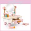 Детский деревянный игровой туалетный столик с интерактивными функциями для декора детской комнаты для девочек