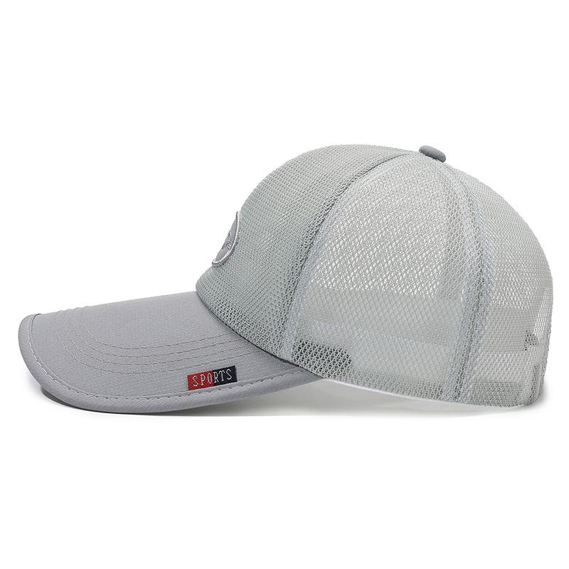 Летняя новая бейсболка с вышитыми буквами, мужская британская модная сетчатая дышащая кепка, женская солнцезащитная сетчатая кепка