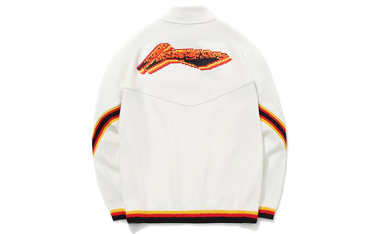 Мужские толстовки Li-Ning Мужские Слоновая кость Стойка Умеренные