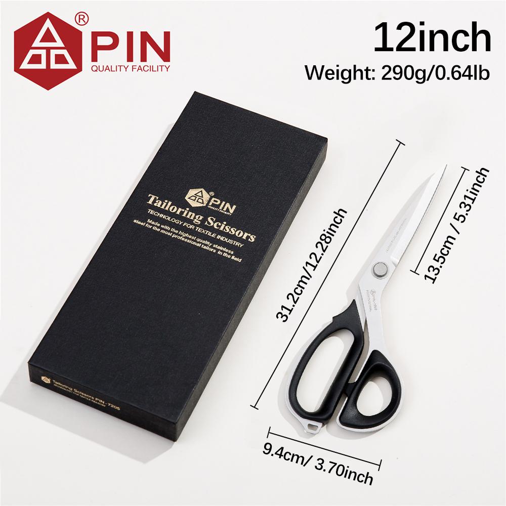 PIN Прочные портновские ножницы 3 размера, Промышленные острые ножницы для ткани для джинсы, кожи, Профессиональные портновские инструменты для квилтинга