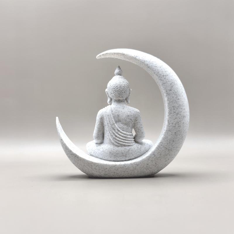 1-Piece Set of Buddha and Moon-Shaped Ornaments, 3D Printed, Cross-Border Hot-Selling Item, High Aesthetic Creative Desktop Deco