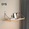 Настенный стеллаж для хранения вещей, большая демонстрационная полка, прочная, несущая, простая в сборке, универсальная плавающая полка для домашнего декора