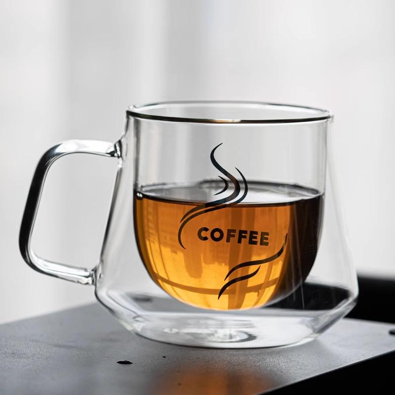 YWDL 200 мл Двойная стеклянная кофейная кружка термостойкая чашка для эспрессо термоизолированная чашка для латте капучино чай набор посуды