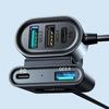 Joyroom High-Power 72W Dual Port Car Charger with 2xPD & 2xQC3.0, 1.5m USB-C Cable, Black Model JR-CL05