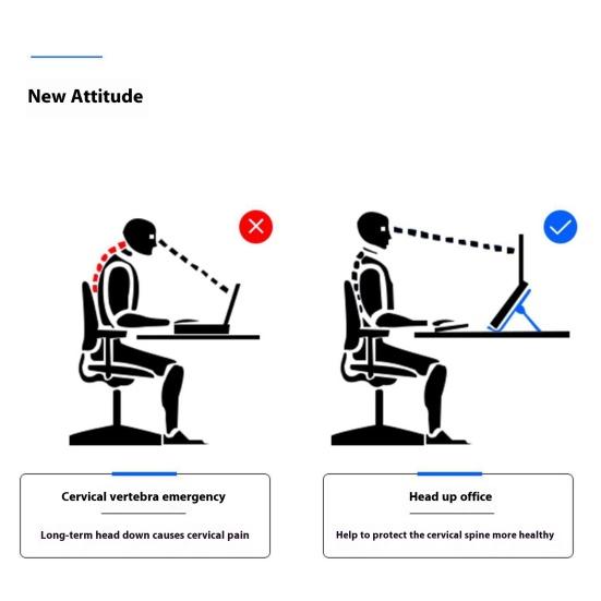 Регулируемая подставка для ноутбука, высокая устойчивость, прочная, несущая способность, компактная, портативная, многоугольная, поворотная, нескользящая подставка для ноутбука