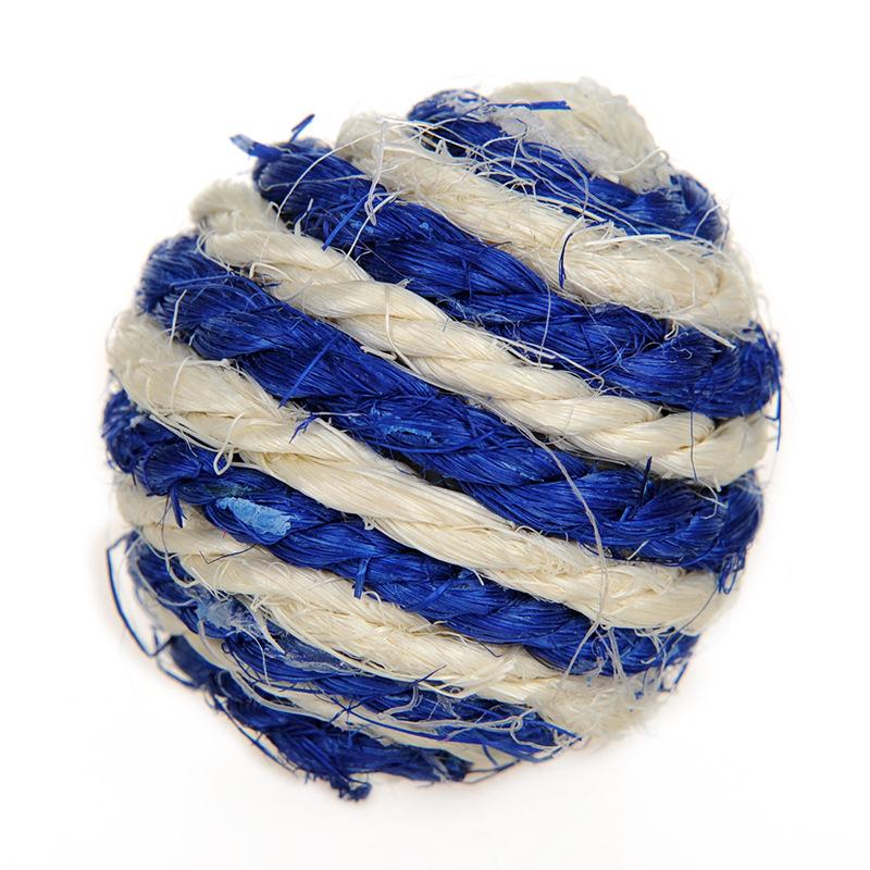HOOPET Cat Sisal Rope Weave Ball Teaser Play Chewing Scratch Catch Toy Interactive Scratch Chew Toy For Pet Cat Dog Supplies