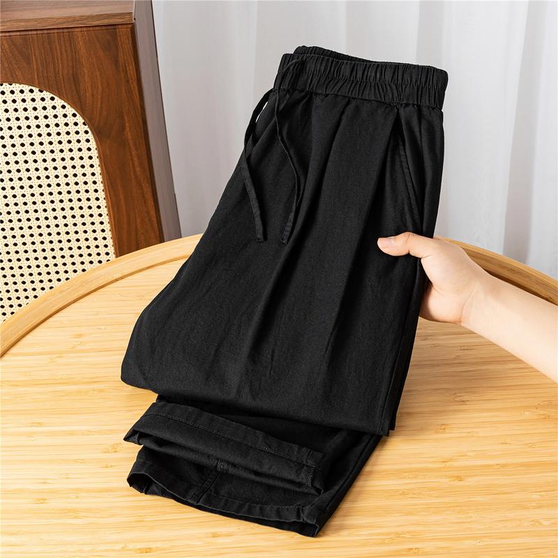 100 Cotton Men's and Women's Casual Pants Breathable