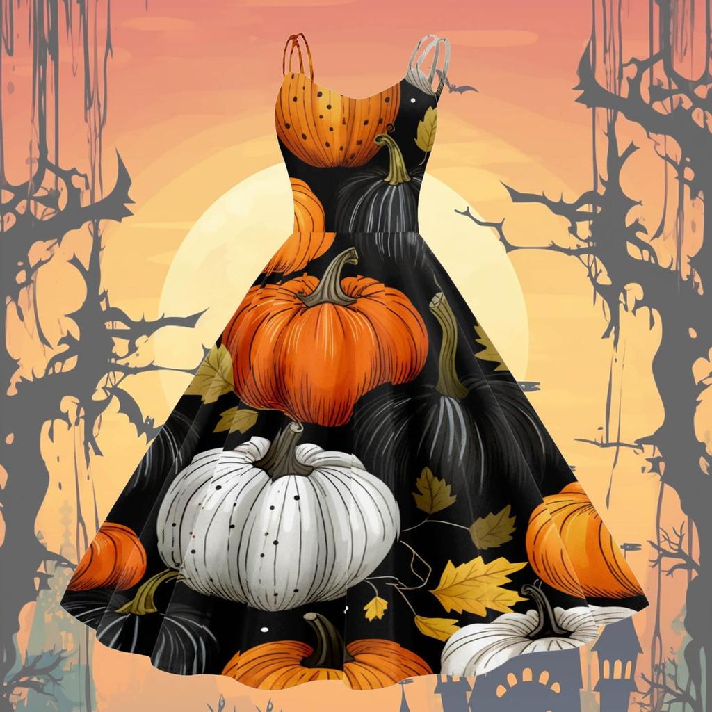 Женское модное сексуальное коктейльное платье без бретелек с принтом на Хэллоуин в стиле панк, винтажное платье.