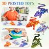 12 Inch Flexible 3D Printed Dragon With Eyes, Articulated 3D Printed Animals, 3D Printed Toys For Anxiety And ADHD Relief, Unique Home Decor