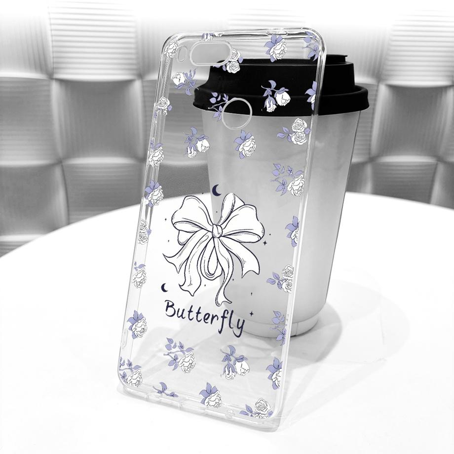 For Xiaomi Mi A1 Mi 5X Phone Case Luxury Flower Butterfly Cartoon Bow Pattern Back Cover Soft TPU Silicone On Xiomi mia1 mi5x