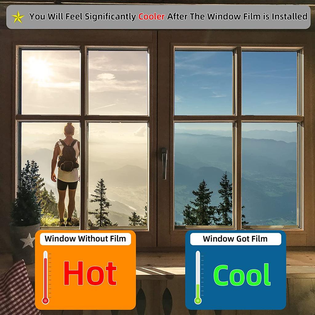 Односторонняя пленка для защиты окон PET Heat Control 99% UV Blocking Window Tint Sun Protection Window Film для домашнего офиса