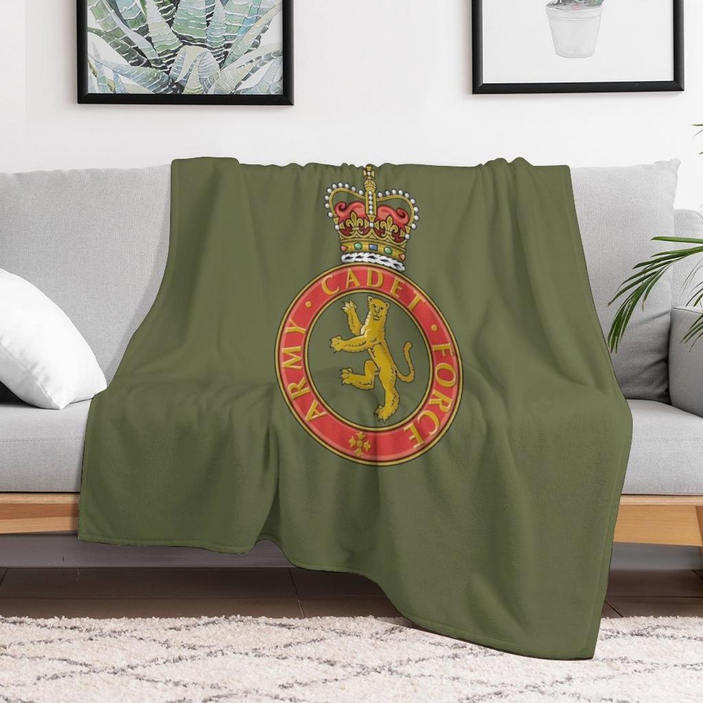 Army Cadet Force ACF United Kingdom Throw Blanket Cozy Light Blanket for Travel Camping Picnic