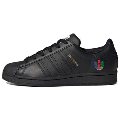 Оригинальные кроссовки Superstar с низким верхом Женские кроссовки Черные FW3695