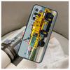 Fire Truck Case For Oppo A74 A94 A54 A18 A38 A58 A78 A98 A80 A60 A40 A96 A76 A16 A15 A17 A57 A77 A5 Pro