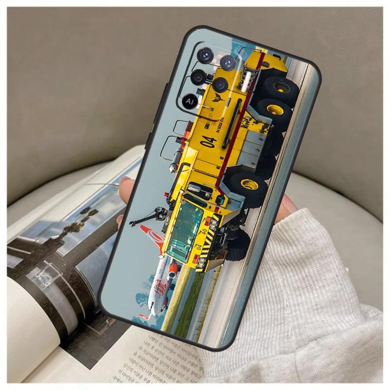 Fire Truck Case For Oppo A74 A94 A54 A18 A38 A58 A78 A98 A80 A60 A40 A96 A76 A16 A15 A17 A57 A77 A5 Pro
