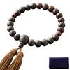 Буддийские алтарные четки для молитв из чистого черного дерева 2 Небесные красные глаза Сумка для пошива Киотские четки могут использоваться всеми сектами [Киото Хаяси] Мужчины, Шелк,