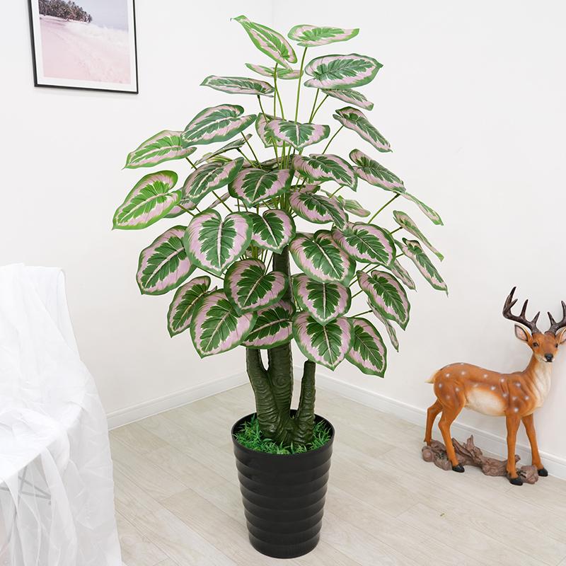 Большая искусственная пальма «Рыбий хвост» напольная | Комнатная искусственная зелень для декора гостиной