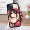 Date a Live Куруми Токисаки Утолщенный ТПУ Чехол для Мобильного Телефона для iPhone 17 16 15 14 13 12 11 Air Pro Max Plus Цветной Чехол
