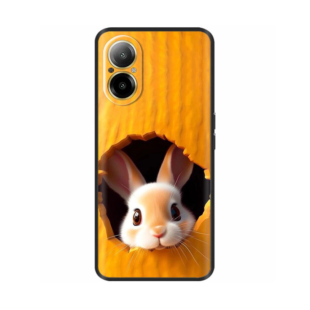 Для Realme C67 4G Чехол Накладка на телефон Крутой Милый Мягкий Гладкий Жидкий Силикон Бампер Для Oppo Realme C67 Полная Защита Задняя Крышка
