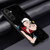 P-po-peyeS classic anime poster pattern Phone Case For Samsung Galaxy S26 S25 S24 S23 S22 S21 Plus Ultra Note20 Soft Black