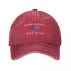 Make America Gay Again Baseball Cap derby hat Fishing cap sun hat Horse Hat Womens  Unisexs