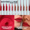 Maybelline New York Sensational Жидкая матовая помада 03 Flush It Red 7 мл Легкая Нелипкая Не сушит