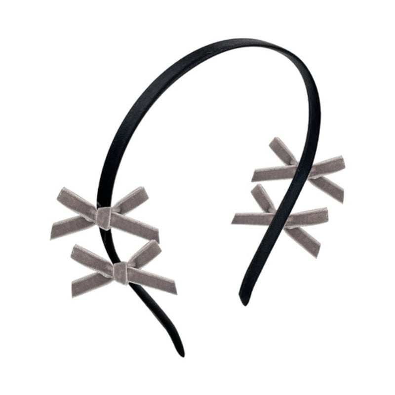 VVV Бархатная мини-повязка на голову с лентой _ Какао