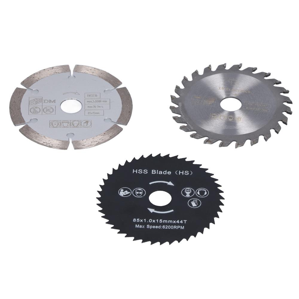 4pcs 3-3/8 Inch Diameter Mini Circular Saw Blade Circular Saw Blade Set  For Tile Grout Concrete