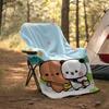 1pc Yier BuBu Bear1 Theme Blanket - Digital Print, Polyester, Cozy for All Seasons, Perfect for Outdoor, Camping, and Travel