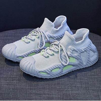 Весенне-летняя женская обувь, тканые носки, туфли на толстой подошве, корейская версия тренда женской спортивной повседневной обуви