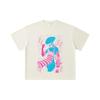 260 GSM Double Yarn 32 Count 100% Cotton Chainsaw Man V12 Reze Print Unisex Heavy Cotton T Shirt