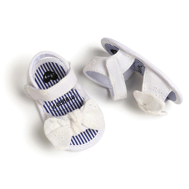 Children Baby Kids Boys Girls Shoes Non-Slip Canvas Bowknot Toddlers Newborn Infant Sandals