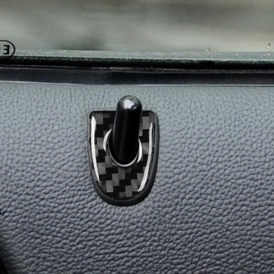 2Pcs Carbon Fiber Interior Door Lock Pin Panel Frame Cover For BMW Z4 E89 09-16