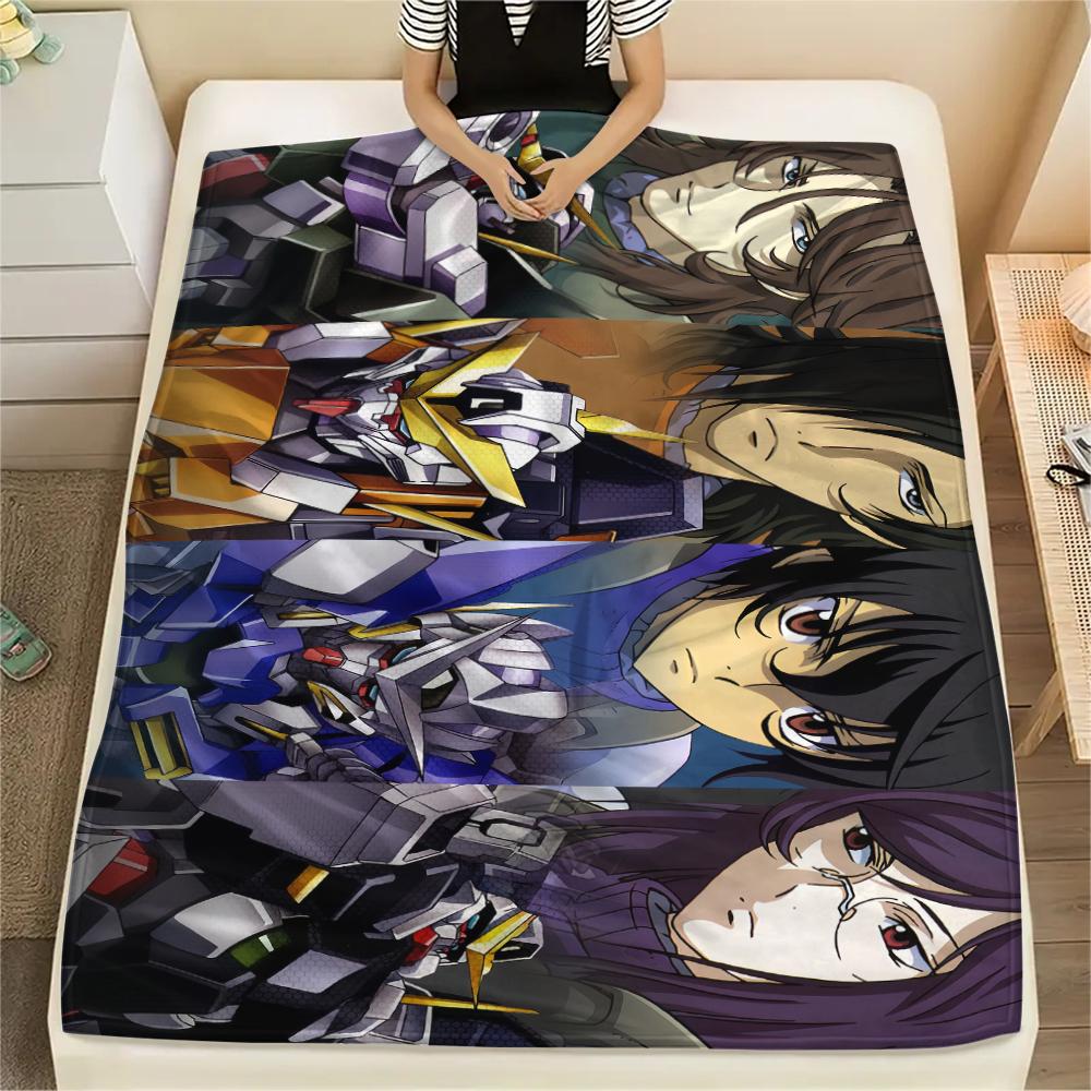 Mobile Suit Gundam Dark Blanket, Soft Throw for Bedroom Decor, Perfect Gift for Gundam Collectors.chl