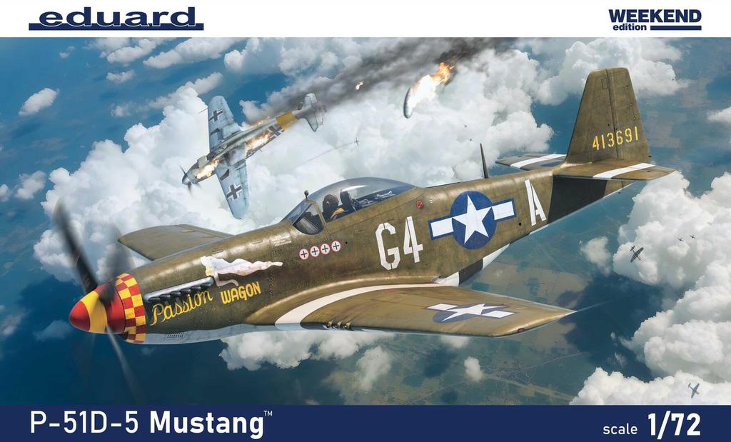 Eduard 1/72 Weekend Edition P-51D-5 Plastic Model Kit EDU7476 (Airplane)