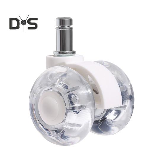 Колеса для офисного кресла Грузоподъемность 50 кг Простая установка Универсальная мебель Ролики для стульев Бесшумные запасные части для колес