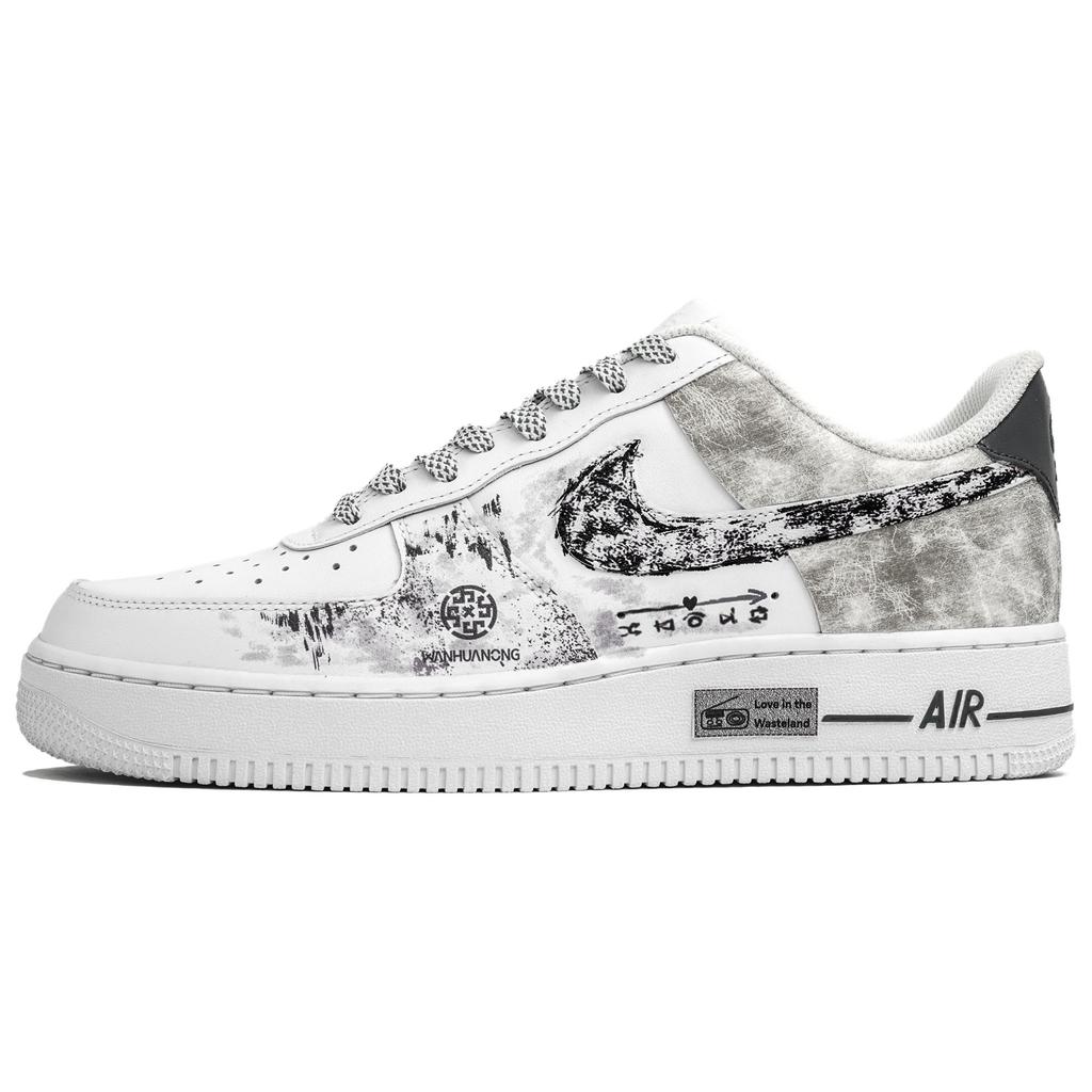 Nike Air Force 1 Wan Hua Nong, Chi Ren Wei Mei, Сумка для покупок Устойчивая к истиранию Низкие кеды для скейтборда Мужские CW2288-111(Team113-S-BOX)