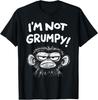 Grumpy Monkey I'm Not Grumpy Funny Vintage Retro T-Shirt