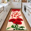 Розовые цветы дорожка ковер винтажный романтический принт розы нескользящий ковер гостиная прихожая спальня кухня декор на День святого Валентина