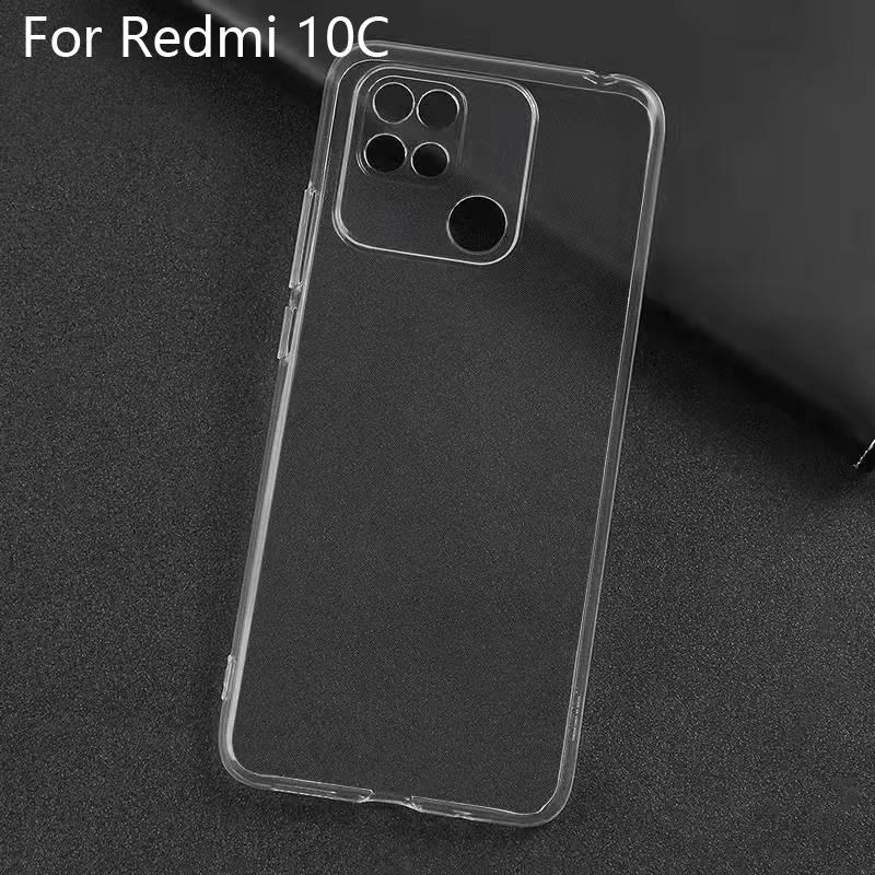 Ультратонкий прозрачный чехол для телефона Xiaomi Redmi 10C, силиконовый мягкий чехол для Redmi10C 10 C, чехол