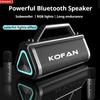 Shocking Bass Colorful Light Effect Bluetooth 5.0 Speaker With 2 Mics Portable Subwoofer Wireless Subwoofer Boombox Home Karaoke