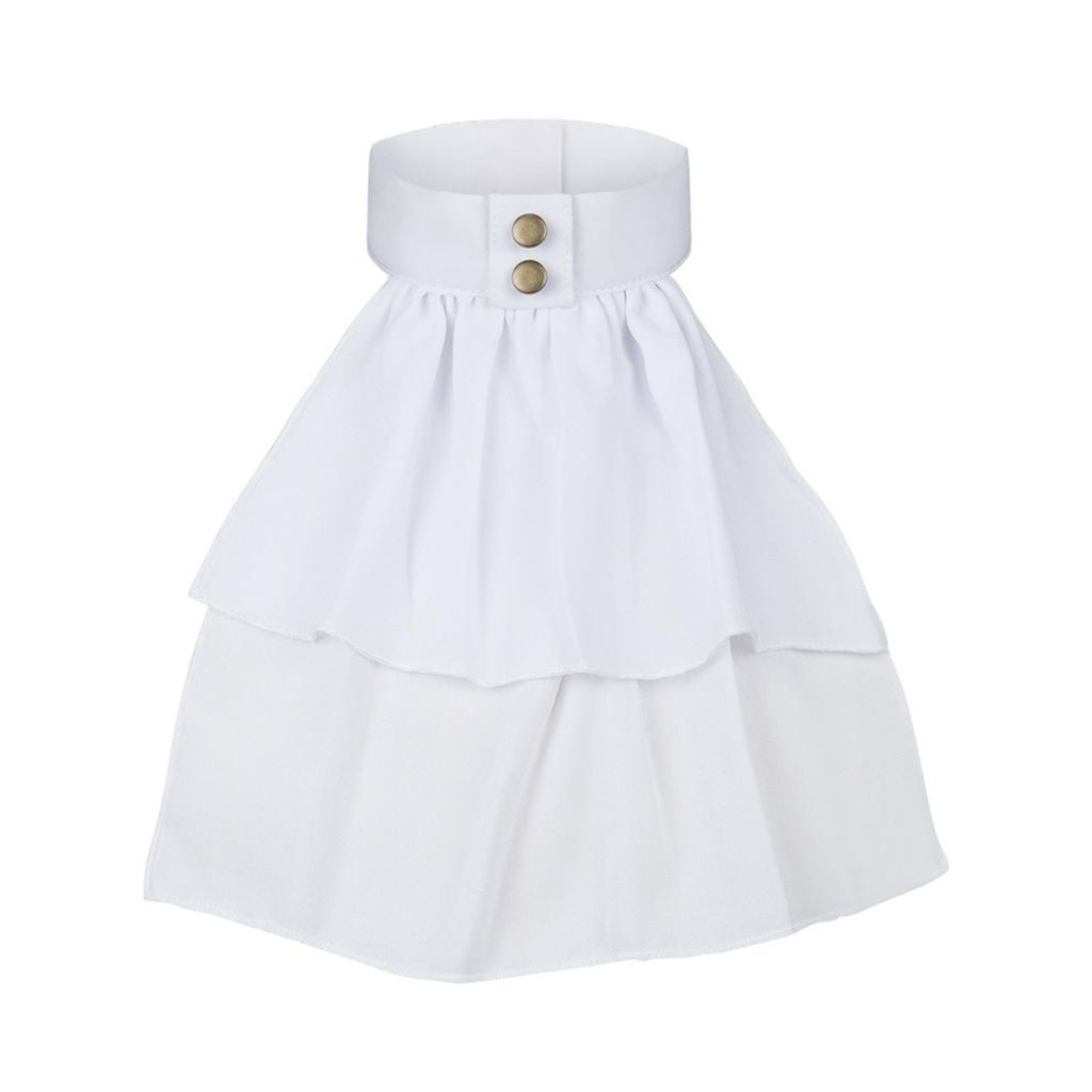 Викторианский колониальный жабо, фальшивый воротник, средневековый готический стимпанк, винтажный съемный воротник с оборками, аксессуар для костюма